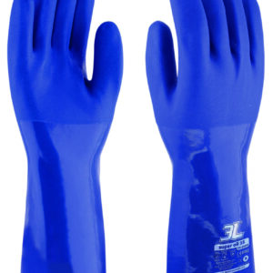 Guantes pvc azules