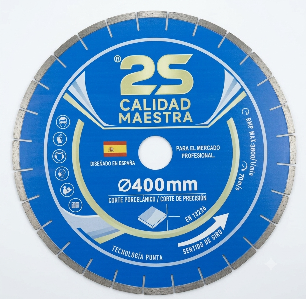 Disco diamante 2S para Porcelánico