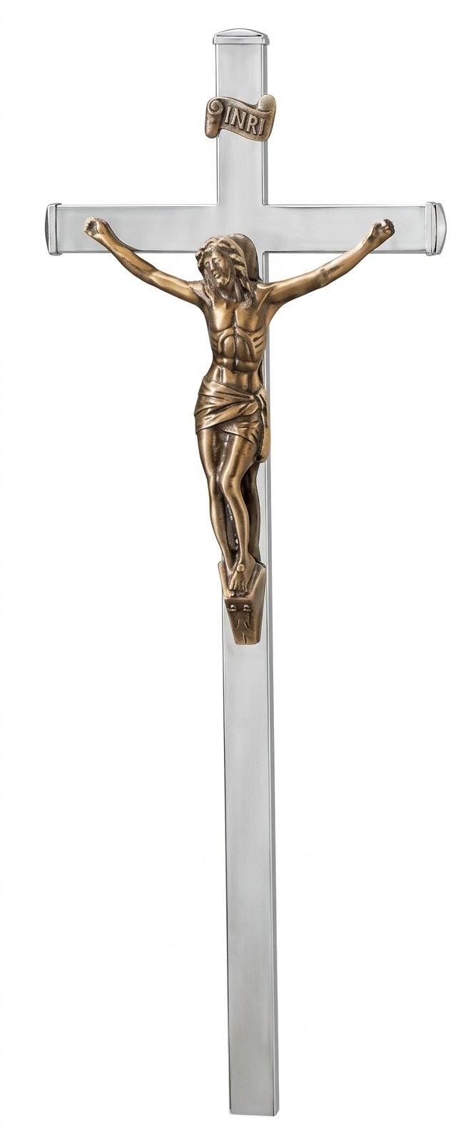 Cruz de tubo con cristo